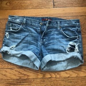 7 For All Mankind Boyfriend Jean Shorts